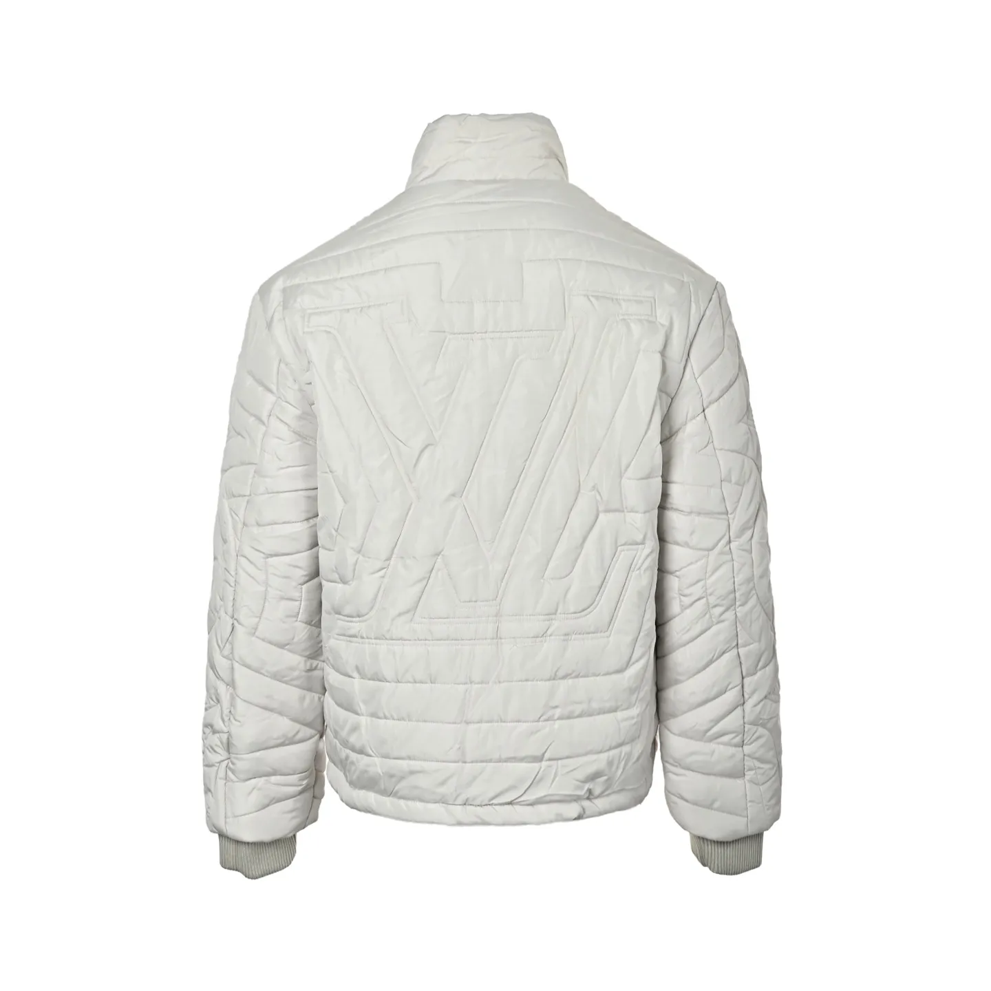 Louis Vuitton/Louis Vuitton quilted boot line embroidered cotton zipper jacket